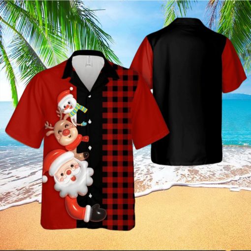 Christmas Aloha Hawaiian Shirt Funny Santa Claus Hawaiian Shirt
