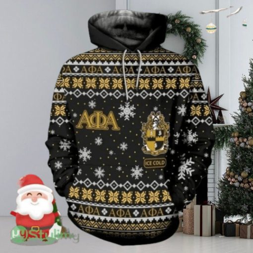 Christmas Alpha Phi Alpha Manly Deeds Hoodie 3D All Over Print