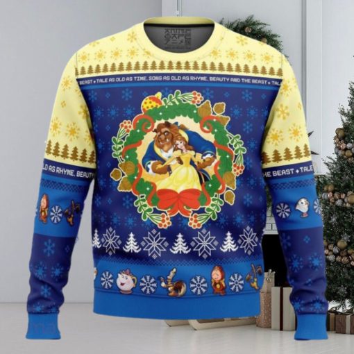 Christmas Beauty and the Beast Disney Ugly Christmas Sweater Best Gift For Men And Women