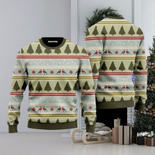 Christmas Birds Pattern Ugly Christmas Sweater Gift For Men And Women