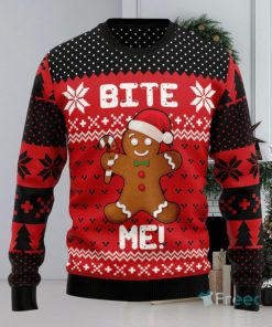 Christmas Bite Me Ugly Christmas Sweater 3D Printed Christmas Sweater