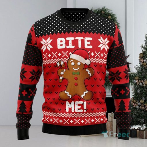 Christmas Bite Me Ugly Christmas Sweater 3D Printed Christmas Sweater