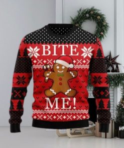 Christmas Bite Me Ugly Christmas Sweater Gift For Men And Women