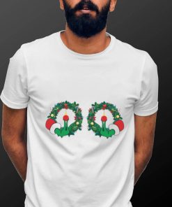 Christmas Boobies Funny Grinchs The Grinch Hand Is On The Breast Hand Boob Shirt