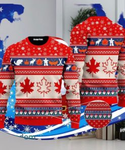 Christmas Canada Maple Leaf Ugly Christmas Sweater Special Gift For Men Women