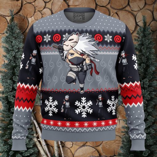 Christmas Chibi Anbu Kakashi Hatake Naruto Christmas Sweater