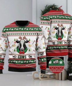 Christmas Cows In Christmas Ugly Sweater Mens