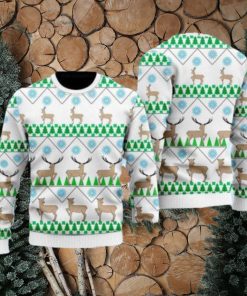 Christmas Deer Tree Ugly Christmas Sweater Gift Knitting Sweater