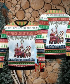 Christmas Farm Animals Truck Ugly Christmas Sweater Gift Knitting Sweater