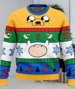 Christmas Finn and Jake Adventure Time Ugly Christmas Sweater