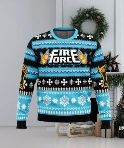 Christmas Flame Fire Force Ugly Christmas Sweaters For Men And Women