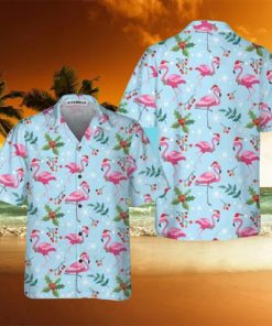 Christmas Flamingo Hawaiian Shirt Practical Beach Gift For Him