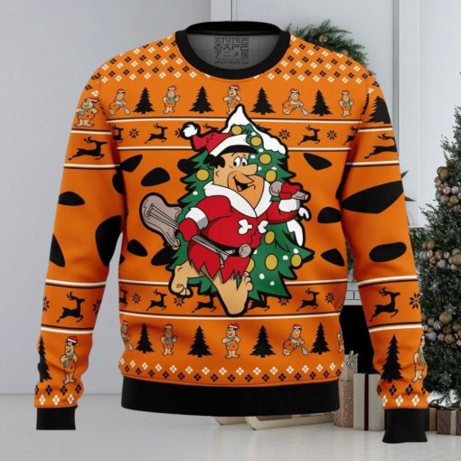 Christmas Fred The Flintstones Ugly Christmas Sweater Holiday Gift Christmas Sweater
