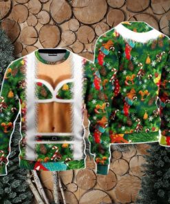 Christmas Funny Faux Bra Suit Christmas Unisex Ugly Sweater