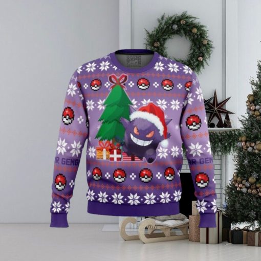 Christmas Gengar Pokemon Ugly Christmas Sweaters For Men And Women