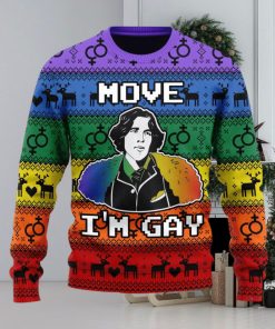 Christmas Gift Move I’m Gay Men And Women Ugly Christmas Sweater