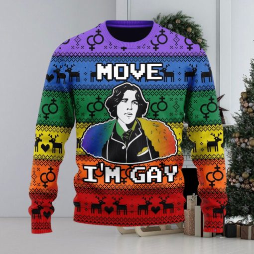 Christmas Gift Move I’m Gay Men And Women Ugly Christmas Sweater