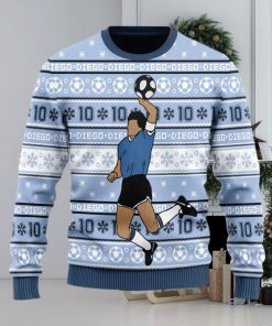 Christmas Gift Number 10 Football Player Men And Women Ugly Christmas Sweater