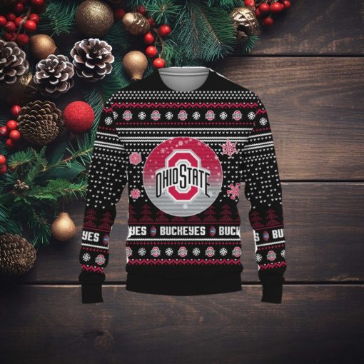 Christmas Gift Ohio State Buckeyes Ugly Christmas Sweater