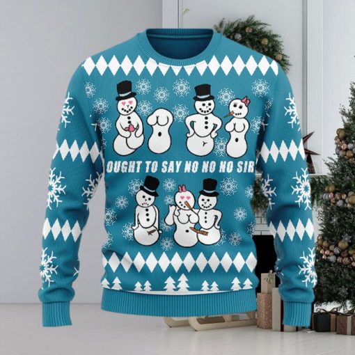 Christmas Gift Ought To Say No No No Sir Men And Women Ugly Christmas Sweater