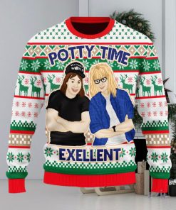 Christmas Gift Potty Time Exellent Men And Women Ugly Christmas Sweater