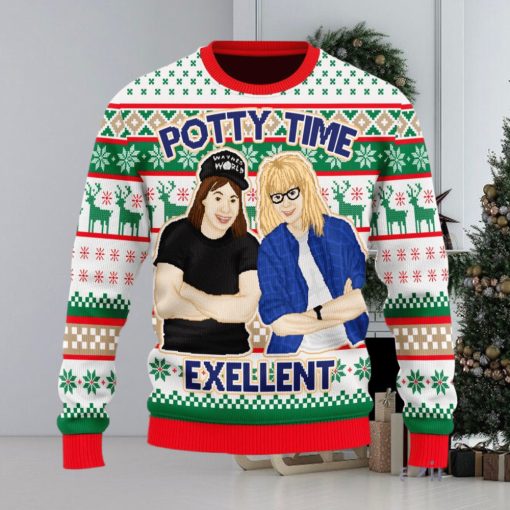 Christmas Gift Potty Time Exellent Men And Women Ugly Christmas Sweater