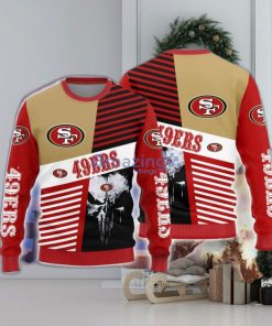 Christmas Gift San Francisco 49ers Skull Pattern 3D Ugly Christmas Sweater For Men And Women