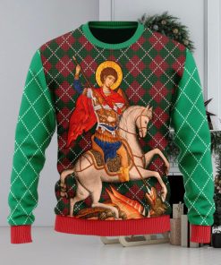 Christmas Gift St. George Men And Women Ugly Christmas Sweater