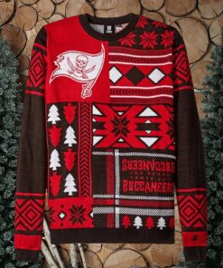 Christmas Gift Tampa Bay Buccaneers Red Black Color Ugly Christmas Sweaters