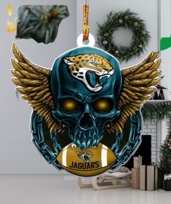 Christmas Gifts For Football Fans NFL Jacksonville Jaguars Xmas Skull Ornament
