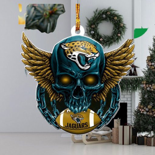 Christmas Gifts For Football Fans NFL Jacksonville Jaguars Xmas Skull Ornament
