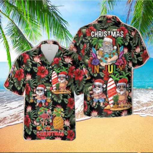 Christmas In July Hawaiian Shirt Men Women Gift Summer