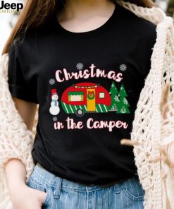 Christmas In The Camper Christmas Camping t shirt