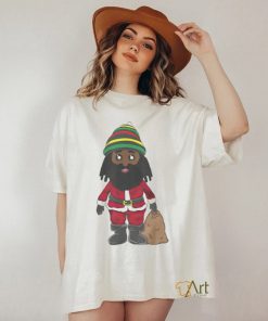 Christmas Jamaican Santa Claus Reggae Flag Colors Party Gift shirt