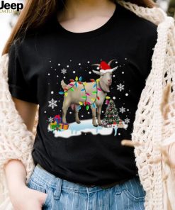 Christmas Lights Goat Funny Goat Lover Christmas Gifts t shirt