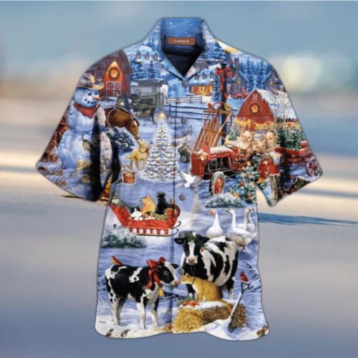 Christmas Love Farm Hawaiian Shirt