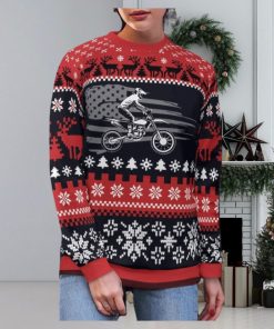 Christmas Motocross Rider 10 Custom Ugly Sweater