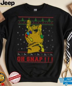 Christmas Movie Lover Shirt Oh Snap Ugly Christmas Sweater Thanos Movie Character Lover Gifts Christmas T Shirt