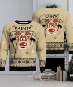 Christmas New Orleans Saints Funny Knitted Sweater For Men And Women