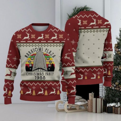 Christmas Party 1988 Ugly Sweater Nakatomi Plaza Christmas Gift For Holiday Die Hard 3D Ugly Christmas Sweater