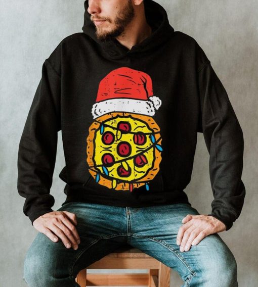 Christmas Pizza Santa Funny Xmas Food Lover Men Women Kids Unisex Shirt