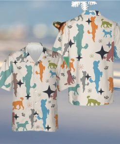 Christmas Poodle Pattern Hawaiian Shirt Cute Summer Shirt Gift For Dog Lovers