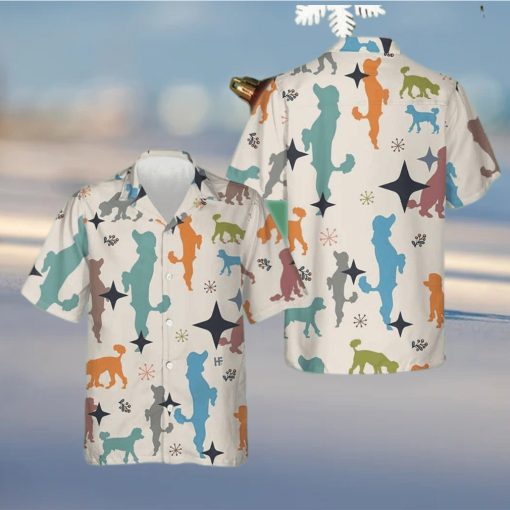 Christmas Poodle Pattern Hawaiian Shirt Cute Summer Shirt Gift For Dog Lovers