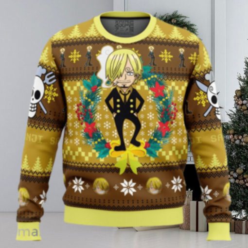 Christmas Sanji One Piece Ugly Christmas Sweater 3D Gift Christmas Funny