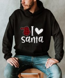 Christmas Santa Buffalo Plaid Toddler Long Sleeve T Shirt