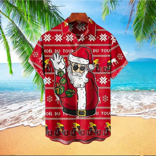 Christmas Santa Claus Elk Hawaiian Shirt