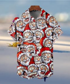 Christmas Santa Claus Hawaiian 3D xmas Shirt