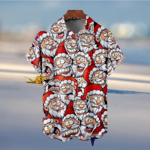 Christmas Santa Claus Hawaiian 3D xmas Shirt