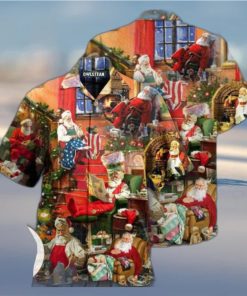 Christmas Santa Claus In Daily Life Edition Hawaiian Shirt