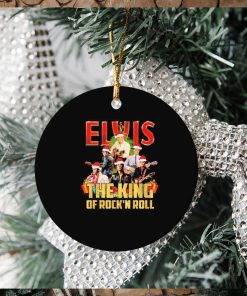 Christmas Santa Elvis Presley The King Of Rock N Roll Signatures Ornament Christmas